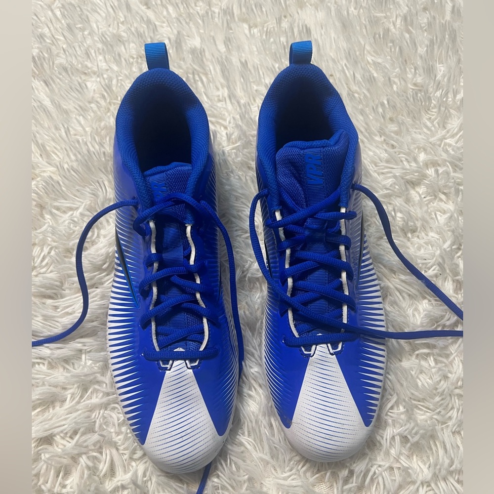 Nike Vapor Blue and White football cleats size men’s 13 VPR